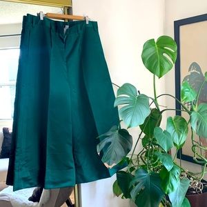 Made in Ghana Designer Bello Edu Emerald Green culottes
